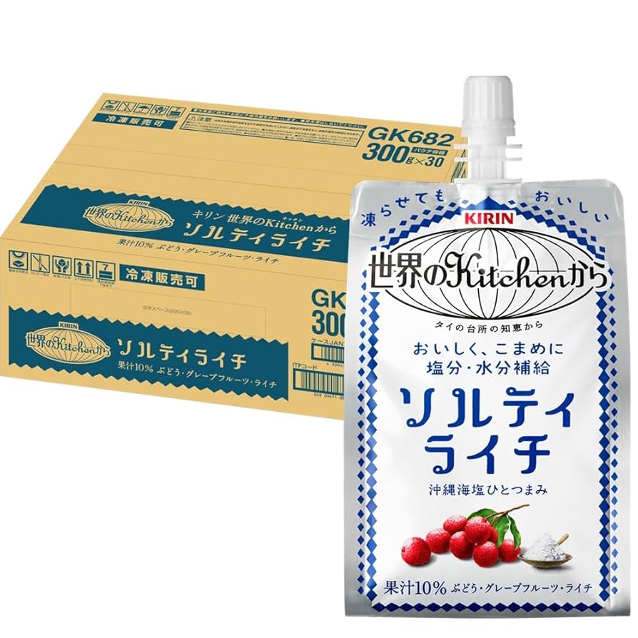 Amazon.co.jp: Kirin World Kitchen Salty Lychee Pouches, 10.6